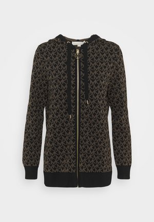 Sweater met rits - black