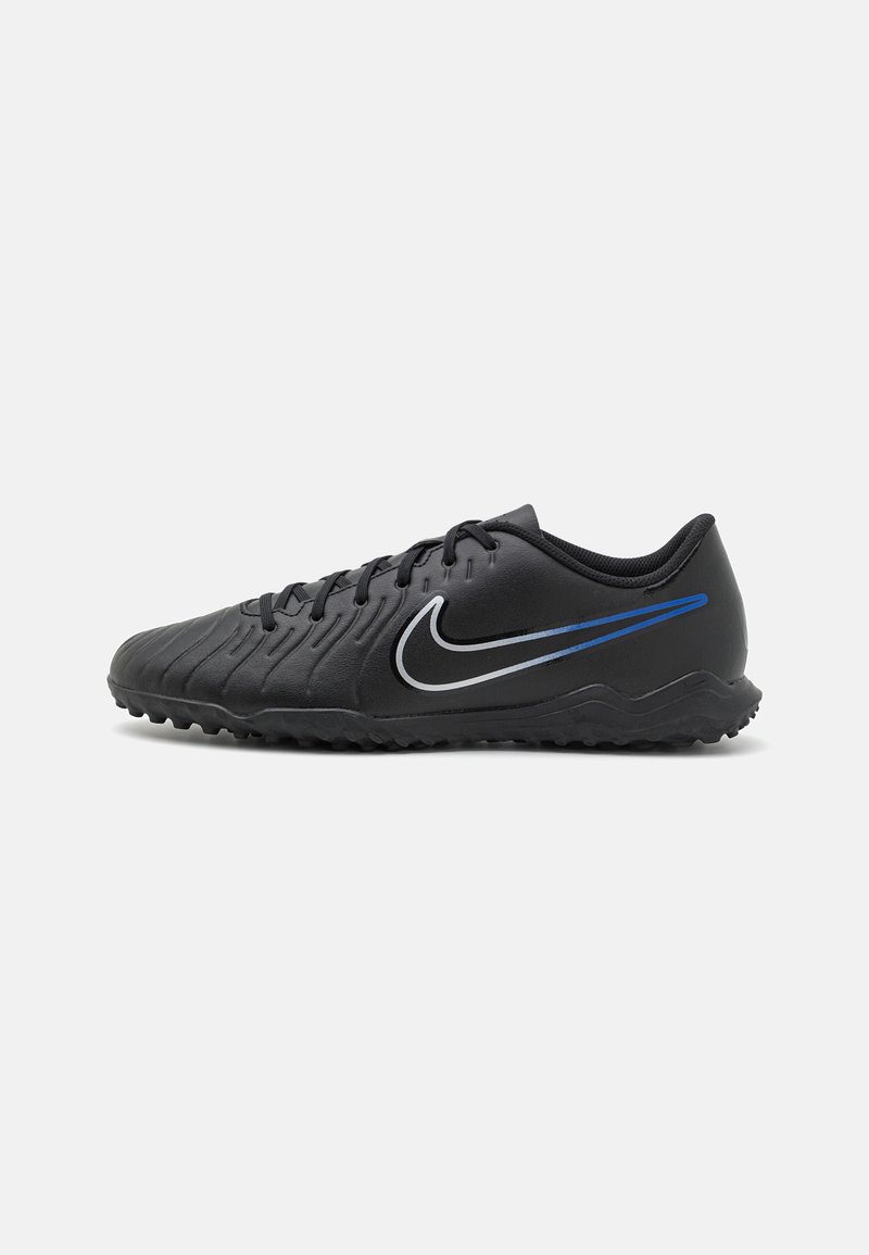 Nike Performance TIEMPO LEGEND 10 CLUB TF - Turf football boots - black/chrome/hyper royal