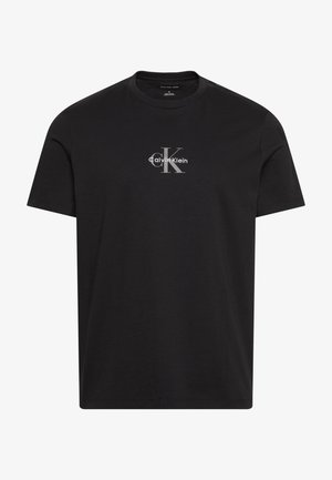 Calvin Klein Jeans MICRO MONOLOGO GRAPHIC - Nyomott mintás póló - black