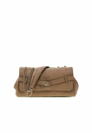 Guess, ELLA LOGO CONVERTIBLE XBODY FLAP - Sac bandoulière - beige logo