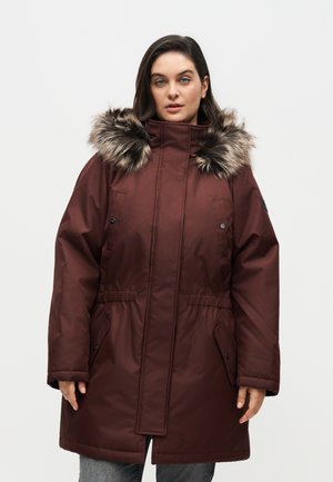 ONLY Carmakoma, CARIRENA COAT - Зимно палто - dark brown