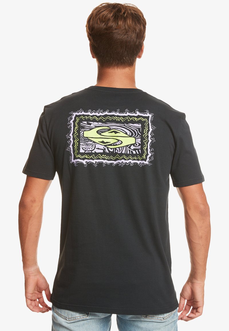 T-shirt Quiksilver Noir - Taille L - Occasion Très Bon état