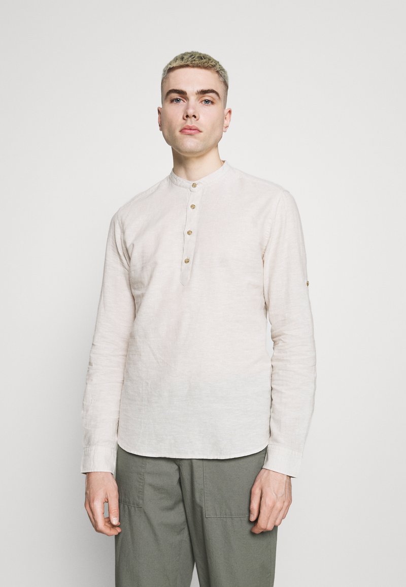 Only & Sons ONSCAIDEN HALF PLACKET - Camisa - pelican