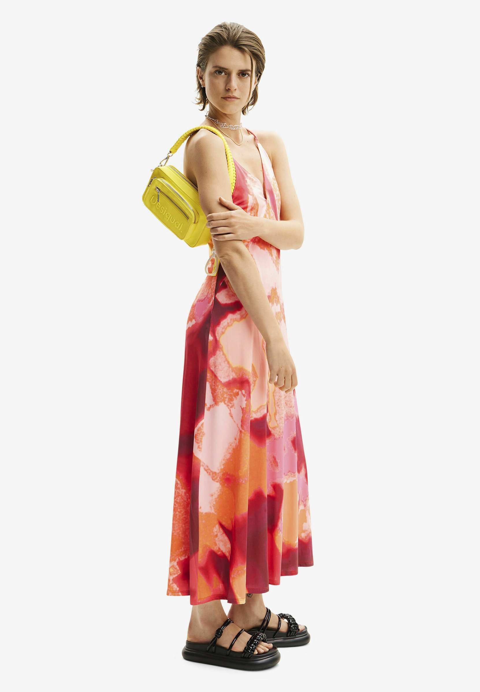 Desigual Borsa AMARELO RODAS 8001 GOLDEN HAZE - Tracolla Donna Colore Giallo, Taglia Unica, Stile Spagnolo Originale
