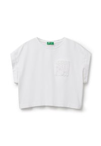 United Colors of Benetton WITH POCKET - Camiseta estampada - white