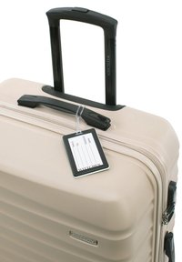 WITTCHEN LARGE SUITCASE WITH LUGGAGE TAG FROM ABS - Wheeled suitcase - beige