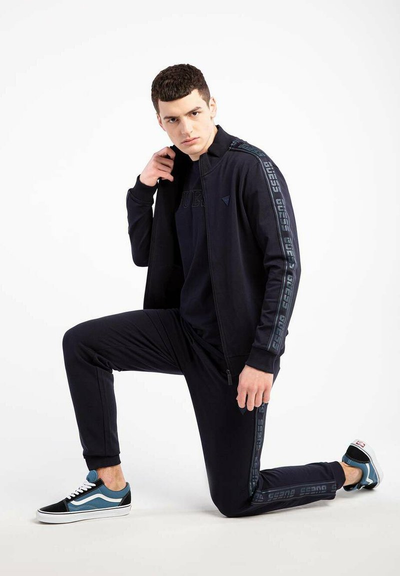 Guess ARLO - Sudadera con cremallera - blue/azul -