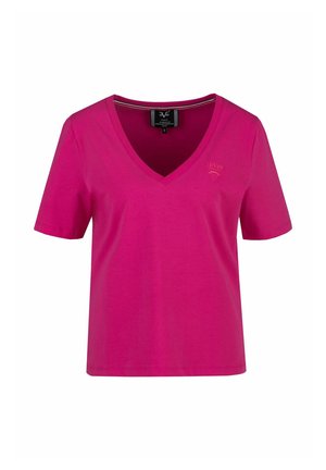 Basic T-shirt - pink peacock