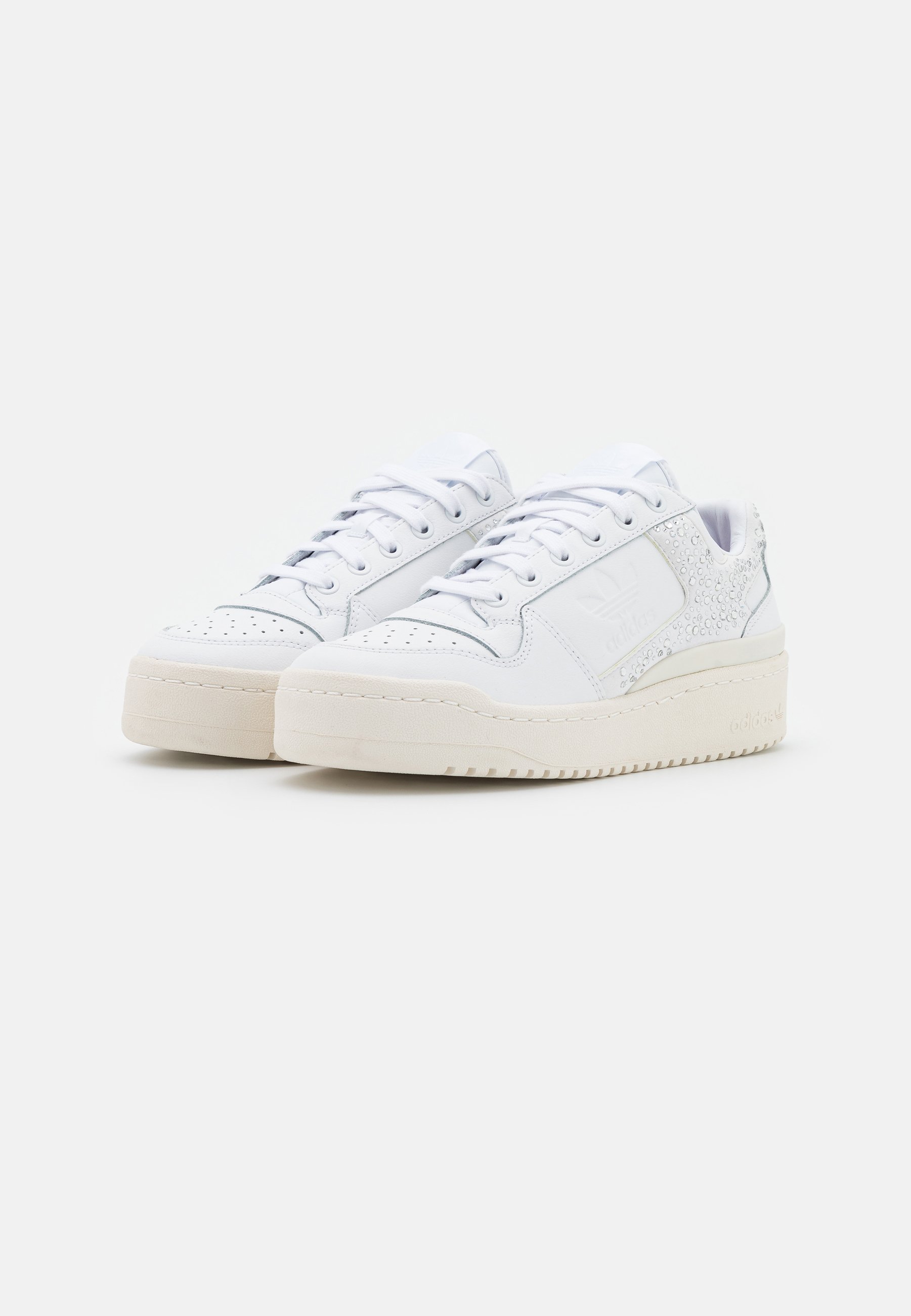 adidas Originals FORUM BOLD - Trainers - footwear white/offwhite/sonic  fuchsia/white - Zalando.de