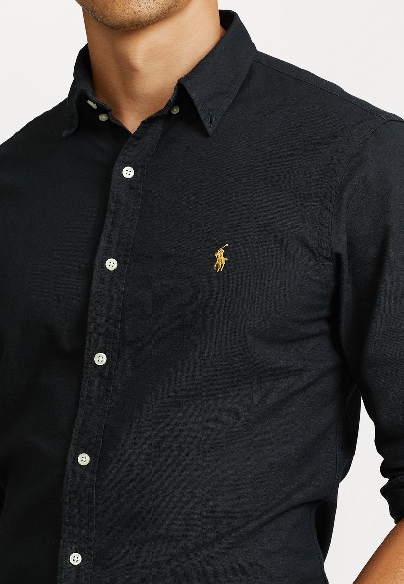 Pink Ralph Lauren Knit Oxford Polo Shirt Polo Ralph Lauren SLIM FIT OXFORD  SHIRT Shirt Black Zalando