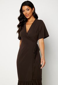 Bubbleroom BUTTERFLY SLEEVE WRAP FLOUNCE DRESS - Sukienka letnia