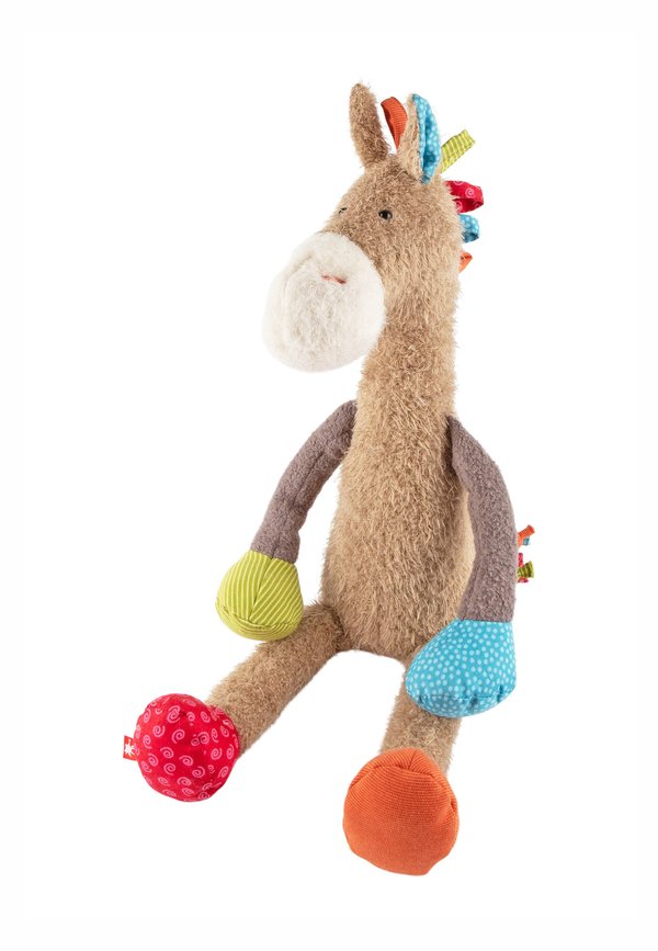 PFERD PATCHWORK SWEETY - Kuscheltier - mittelbraun mehrfarbig