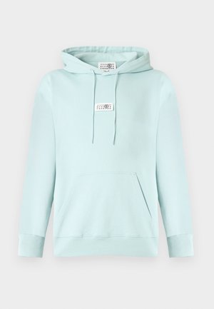 Pulover s kapuco - light turquoise