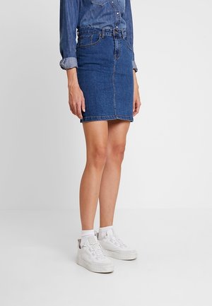 A-snit nederdel - blue denim