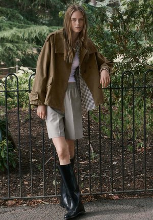 Mango, ADULT - Veste en jean - khaki