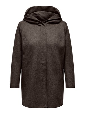 ONLY Carmakoma, CARSEDONA LIGHT COAT OTW - Korte frakker - black coffee