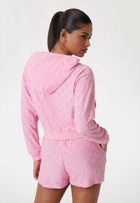 Guess HOODIE - Felpa con zip - rose