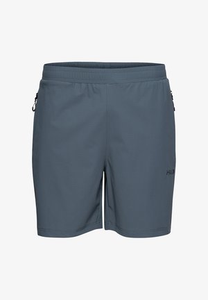 Szare, lekkie szorty z teksturowanym wzorem, elastycznym pasem i bocznymi kieszeniami. Posiadają małe logo na dolnej części przodu.