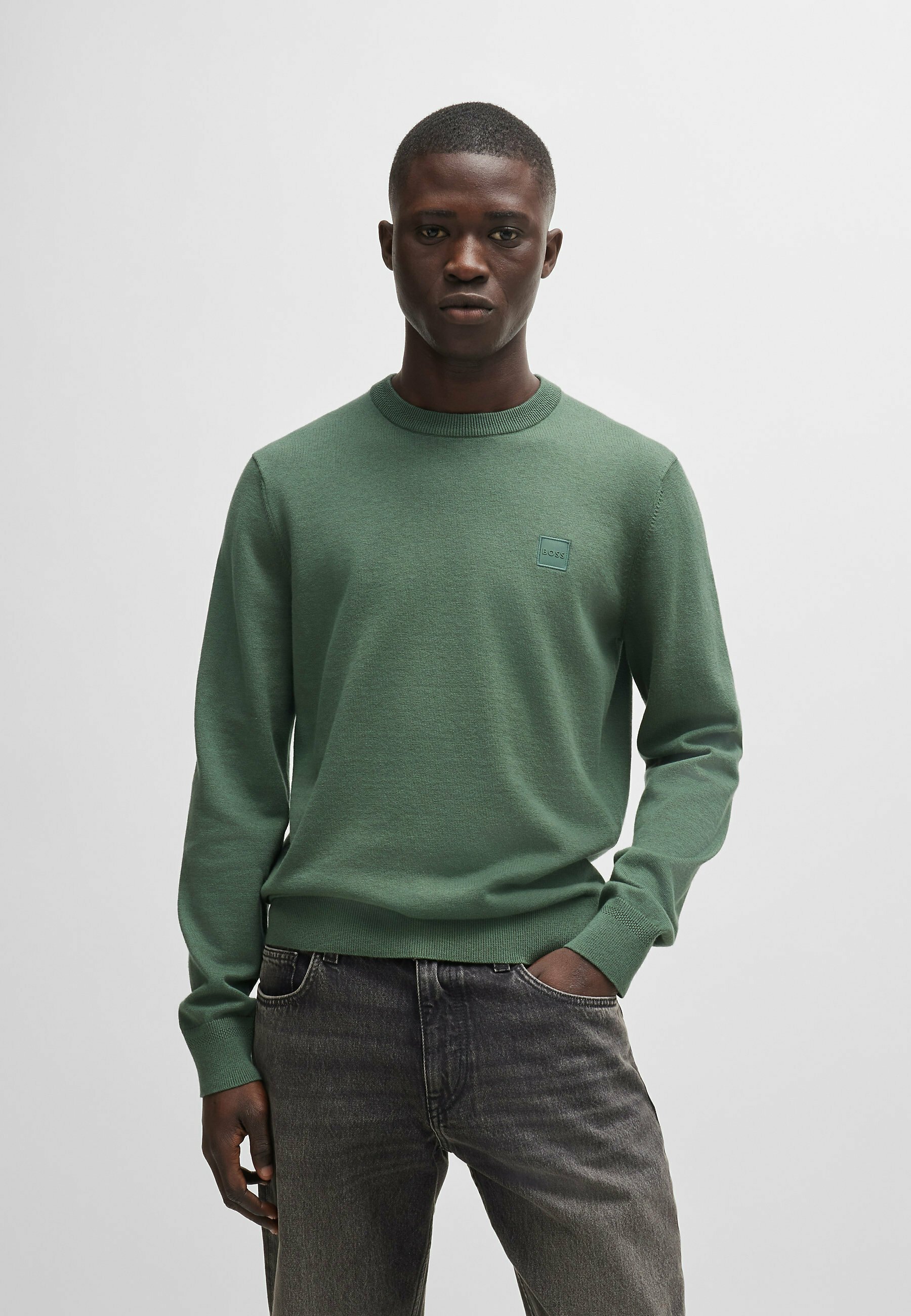 COOFANDY V-hals herentrui gebreide trui wintertrui lange mouwen herentrui V-hals gebreide trui regular fit, donkergrijs, L