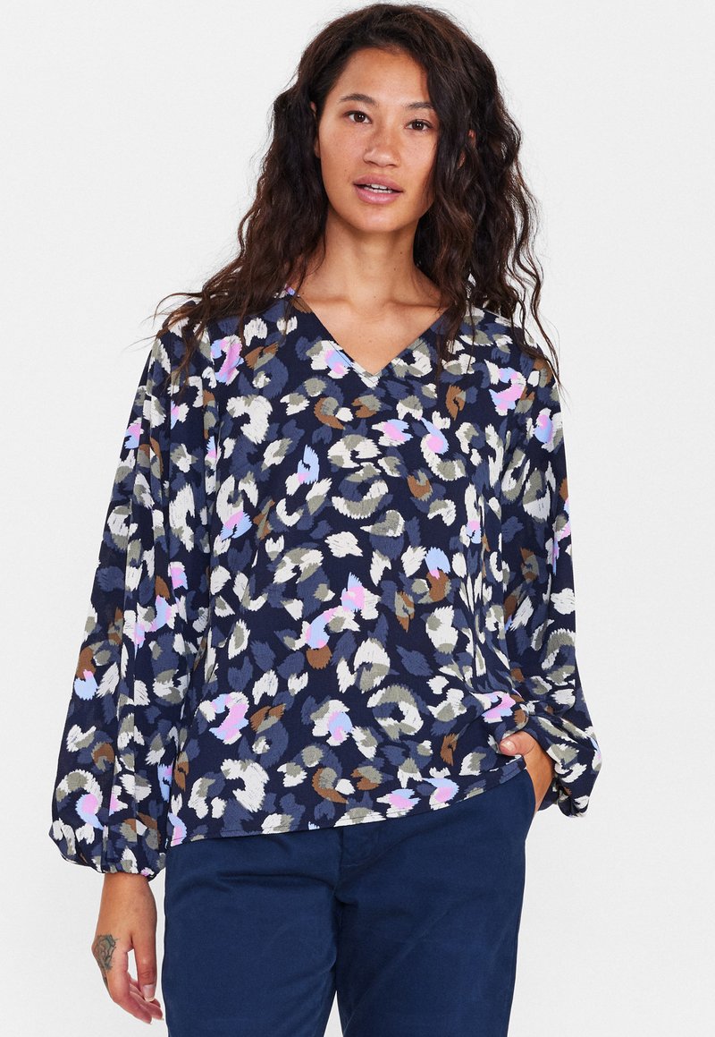 Nümph - Nupoppy Bluse i Blue Fog main image 1