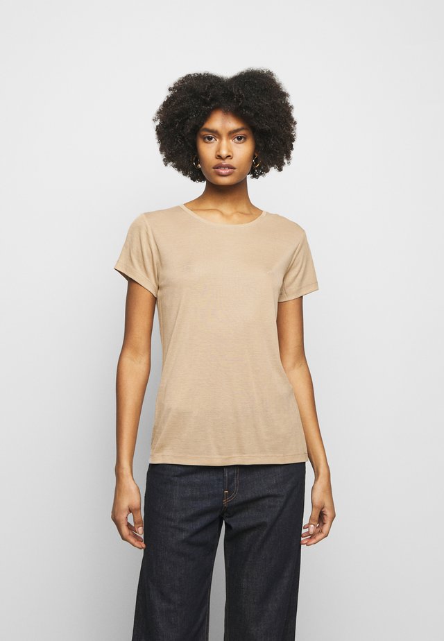 UPAMA - Basic T-shirt - sand