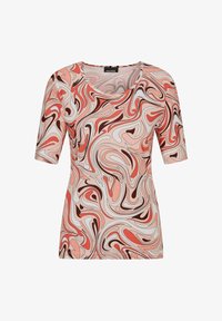 Selected, peach/orange/brown patterned