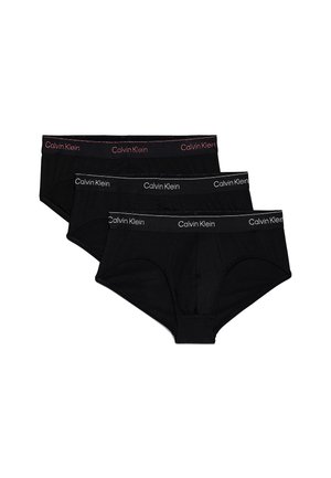 Calvin Klein 3 PACK- MODERN - Braguitas - b silver red silver lurex lgs