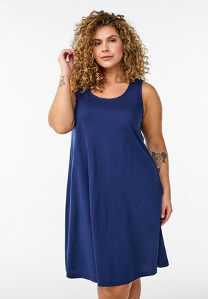 Zizzi Jersey dress - naval academy solid