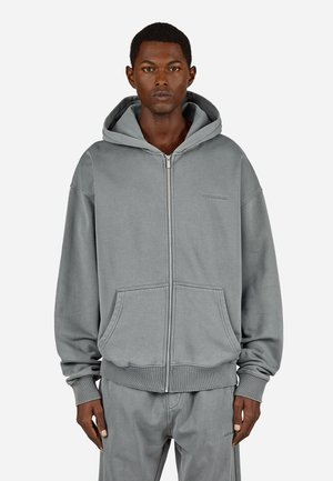 Pegador, LOGO OVERSIZED SWEAT JACKET - Zip-up sweatshirt - vintage grey/grey