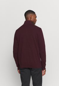 Selected Homme SLHBERG FULL ZIP - Casaco de malha - winetasting melange