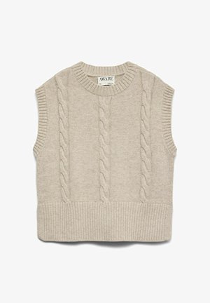 Vero Moda, KNITTED VEST AWCATALINA KNIT WAISTCOAT - T-shirt basique - sand
