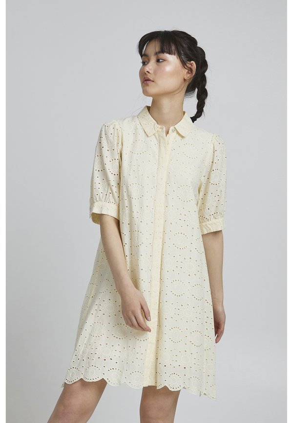 IHFausta - Shirt dress - vanilla custard