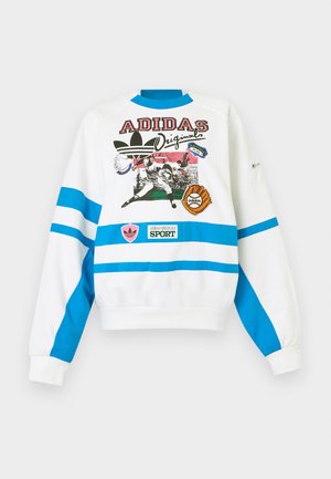 adidas Originals, BASEBALL - Sweatshirt - white/bright blue