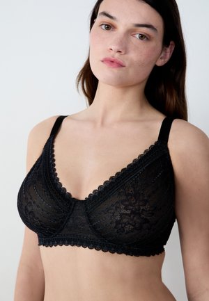 PANAMA - Balconette BH - noir