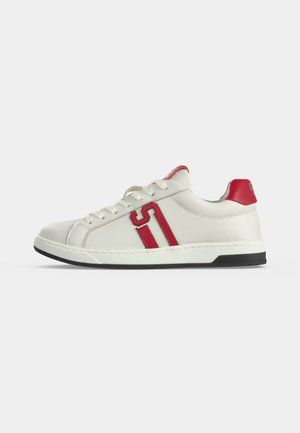 GCDS, ESSENTIALS LOGO UNISEX - Αθλητικά παπούτσια - white/red