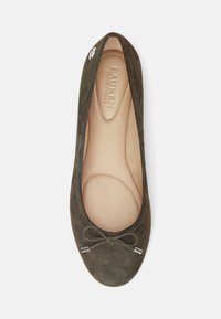 Lauren Ralph Lauren JAYNA SUEDE FLAT - Sabrinas - dark olive