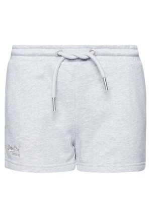 Superdry VINTAGE LOGO EMBROIDERED - Pantalones deportivos - glacier grey marl