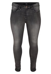Unselected, dark grey denim