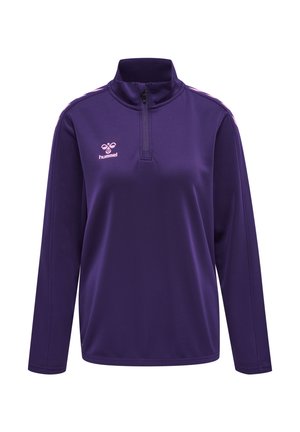 Hummel CORE HALF  - Sweatshirt - acai