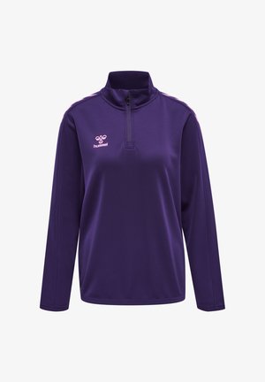 Hummel CORE HALF - Sweatshirt - acai