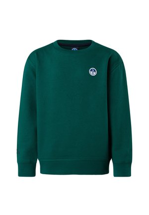 WITH LOGO PATCH - Felpa - dark green