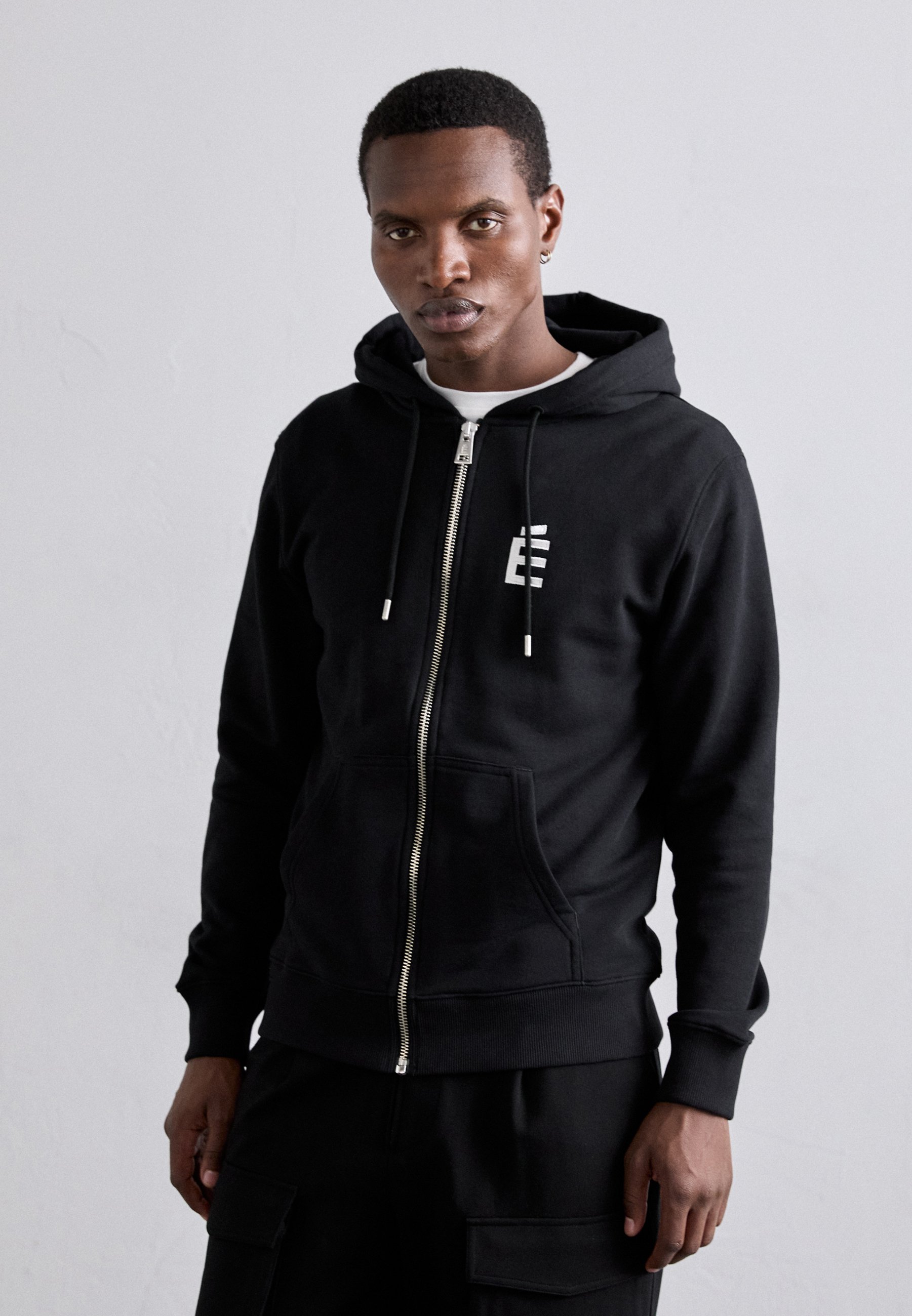 Études REGULAR ZIP HOODIE E BLACK - Zip-up sweatshirt - black 