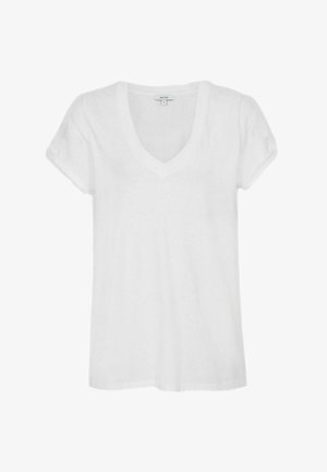 Reiss REGULAR FIT - LUANA V-NECK - T-Shirt basic - white