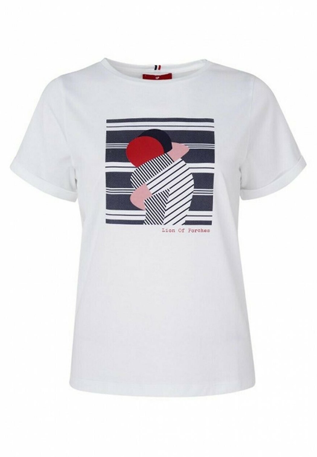 LION OF PORCHES LION OF PORCHES HUG - Camiseta estampada - white/blanco -  Zalando.es