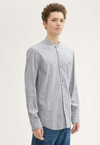 TOM TAILOR DENIM STRUCTURED - Chemise - navy white structure
