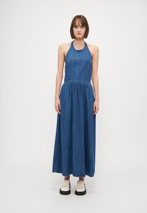 HALTER TENTOR - Maxi-jurk - medium wash