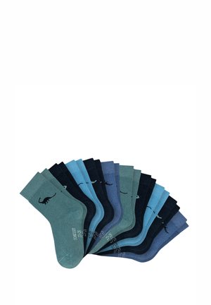 10ER PACK BASIC - Strumpor - blau