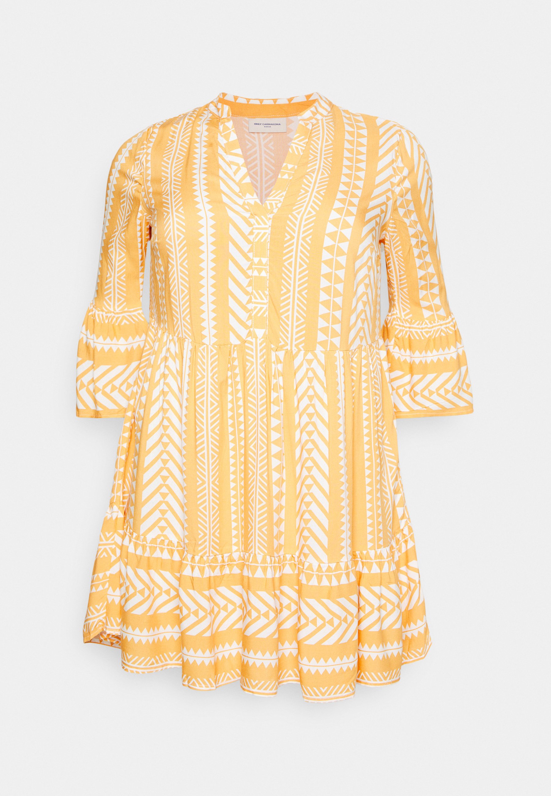 Robe D'été Only Life – Femme Taille 14 – Orange Bretelles – Neuve Avec étiquettes