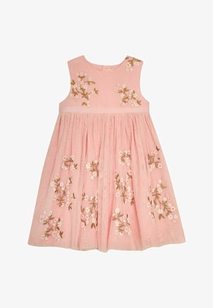 JoJo Maman Bébé FLOWER EMBROIDERED REGULAR FIT - Kokteiļkleita/ballīšu kleita - pink