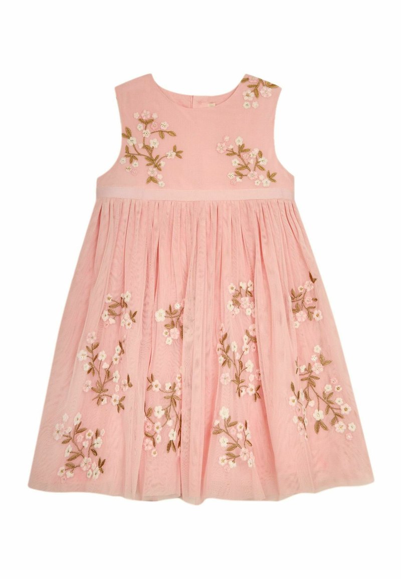 JoJo Maman Bébé FLOWER EMBROIDERED REGULAR FIT - Koktélruha / Partiruha - pink